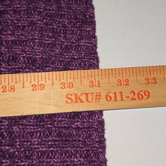 Denim & Co. Purple Block Sweater Womens Size 1x - Picture 10 of 12